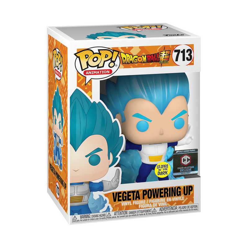 Funko Pop! Animation: Dragon Ball Z - Vegeta GITD Exclusive #713 With Protector