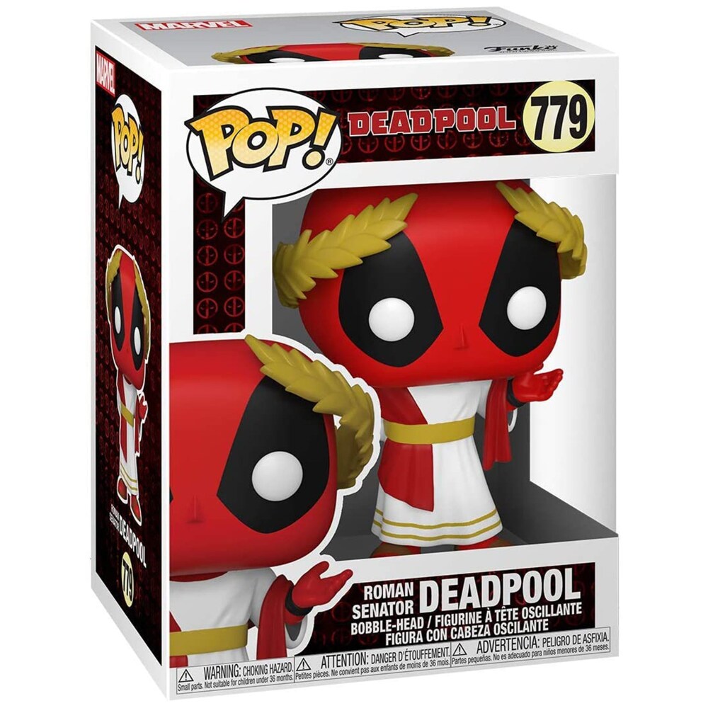 Funko Pop! Marvel: Deadpool 30th Anniversary - Roman Senator Deadpool #779 With Protector