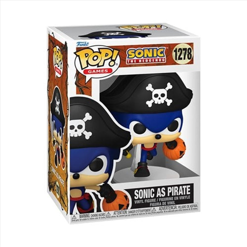Funko Pop! Games: Sonic the Hedgehog - Sonic as Pirate #1278 With Protector