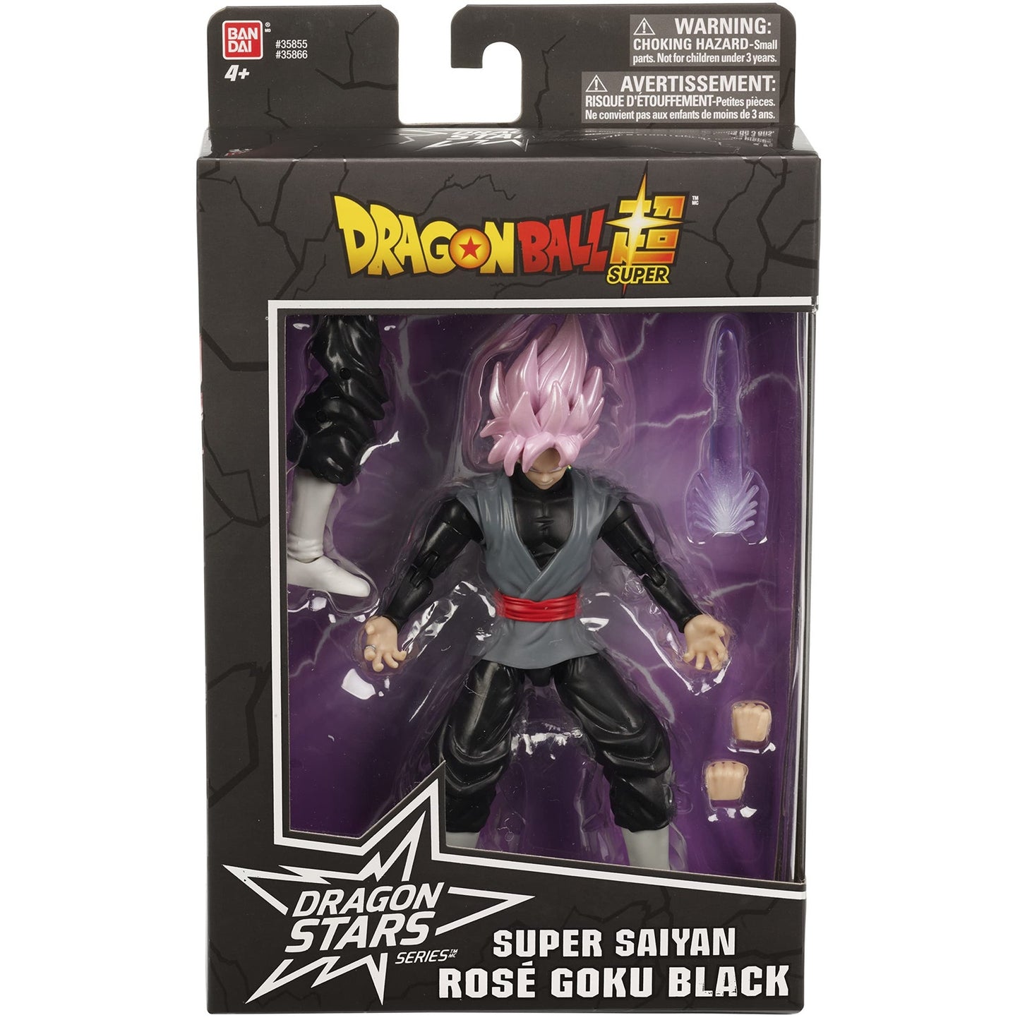 Bandai - Dragon Stars Series - Super Saiyan Rose Goku Black, 6.5 Inch Figure