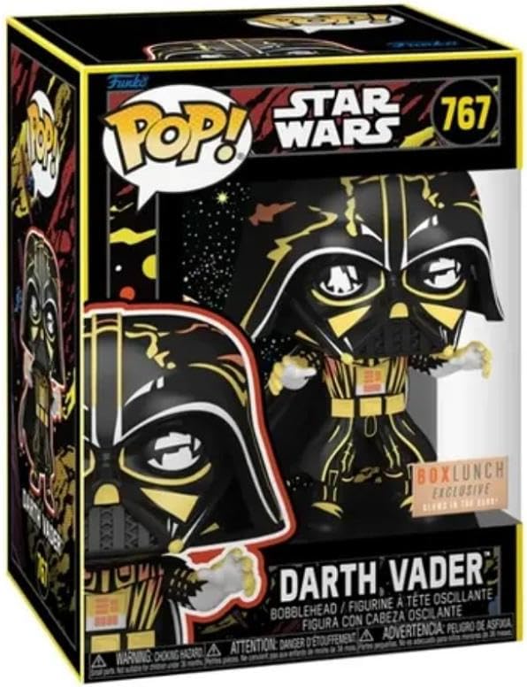 Funko Pop! Star Wars Darth Vader GITD Excl #767 W Protector