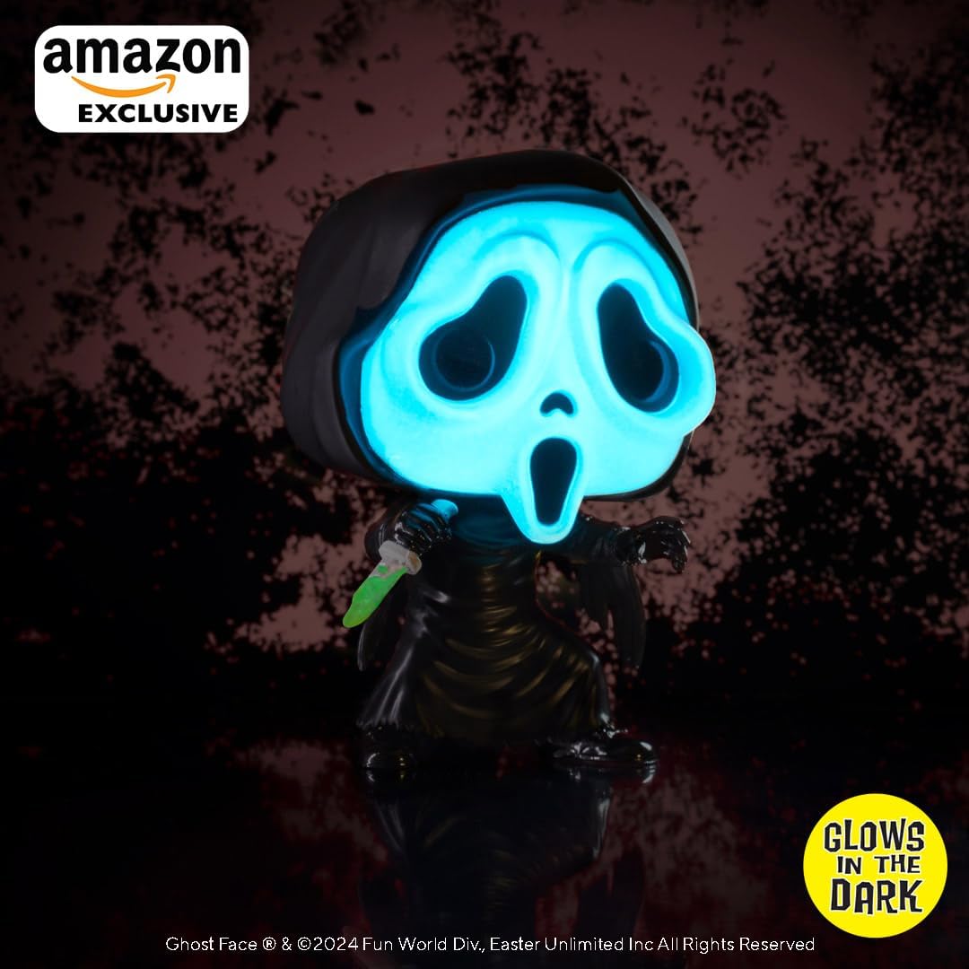Funko Pop! Horror: Scream Ghost Face GITD Exclusive #1607 With Protector
