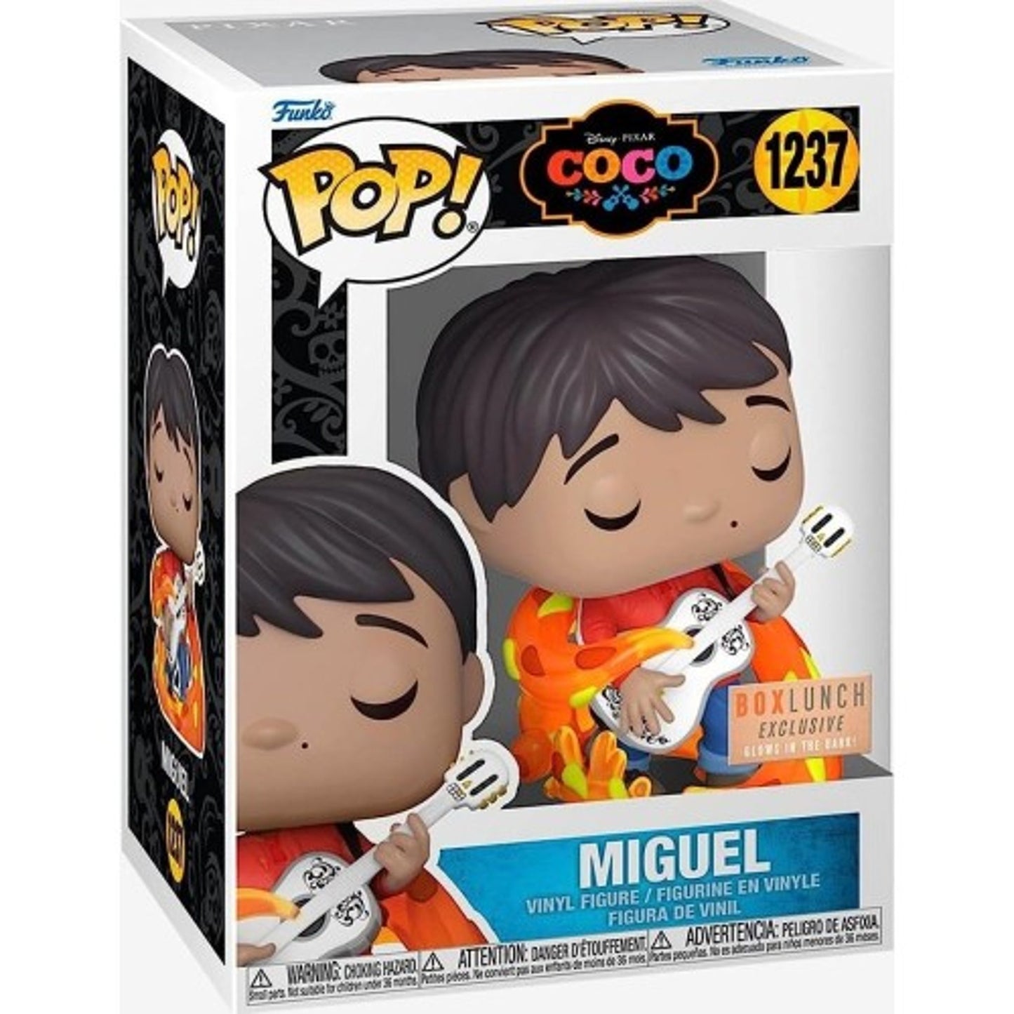 Funko Pop! Disney Pixar: Coco - Miguel with Guitar GITD #1237 Exclusive With Protector