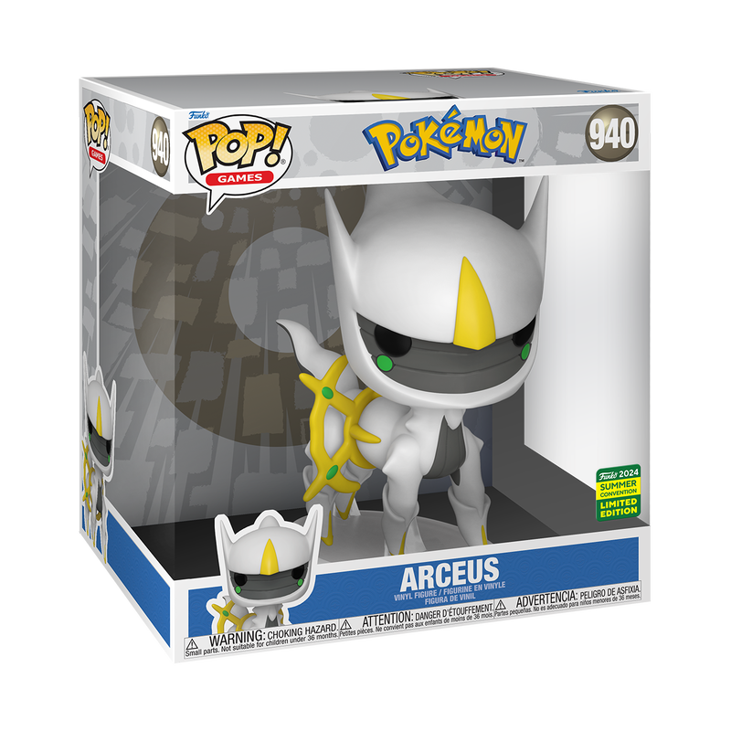 Funko Pop! Jumbo Pokemon Arceus # 940 SDCC Shared Sticker