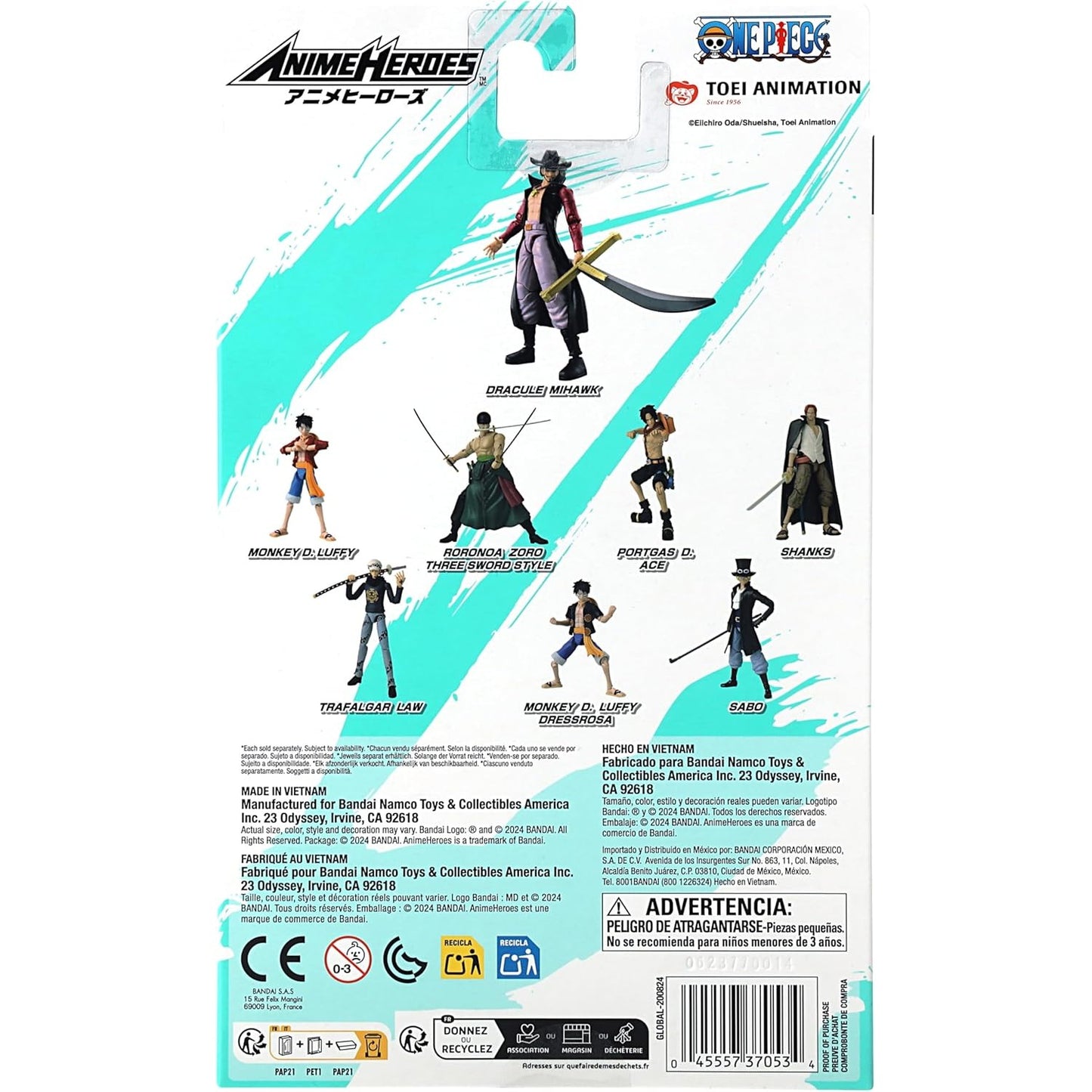 Anime Heroes - One Piece - Dracule Mihawk Action Figure