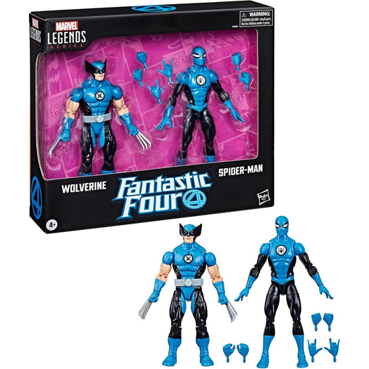 Hasbro Marvel Legends Fantastic Four Wolverine & Spider-Man 2-Pack
