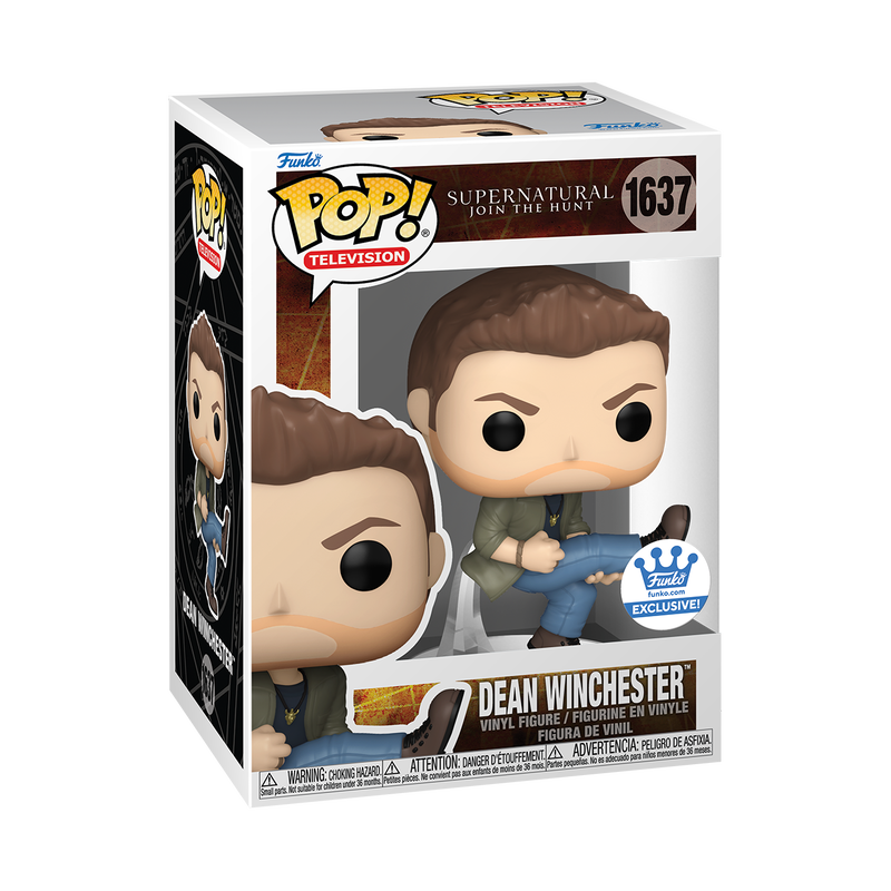 Funko Pop! Supernatural: Dean Winchester Air Guitar #1637 Exclusive With Protector