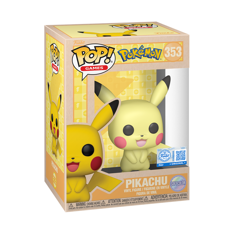 Funko Pop! Games: Pokémon Pikachu Pastel Exclusive #353 With Protector
