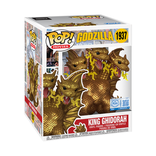Funko Pop! Movies: Godzilla - King Ghidorah (Electric) Gamestop Exclusive # 1937 With Protector