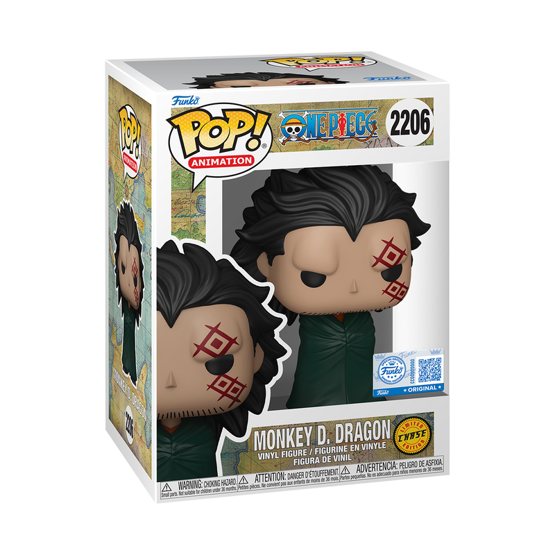 Funko Pop! Animation: One Piece – Monkey D. Dragon Chase #2206 With Protector