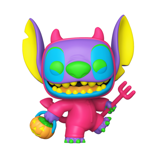Funko Pop! Disney: Lilo and Stitch - Devilish Stitch (Blacklight Chase Exclusive) #1701 With Protector