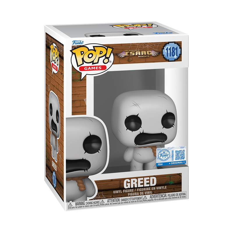Funko Pop! Games: The Binding of Isaac - Greed #1181 Web Exclusive With Protector