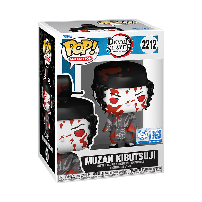Funko Pop! Animation: Demon Slayer - Muzan Kibutsuji (Bloody) Shared Exclusive #2212 With Protector (Copy)