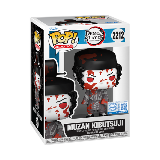 Funko Pop! Animation: Demon Slayer - Muzan Kibutsuji (Bloody) Shared Exclusive #2212 With Protector (Copy)