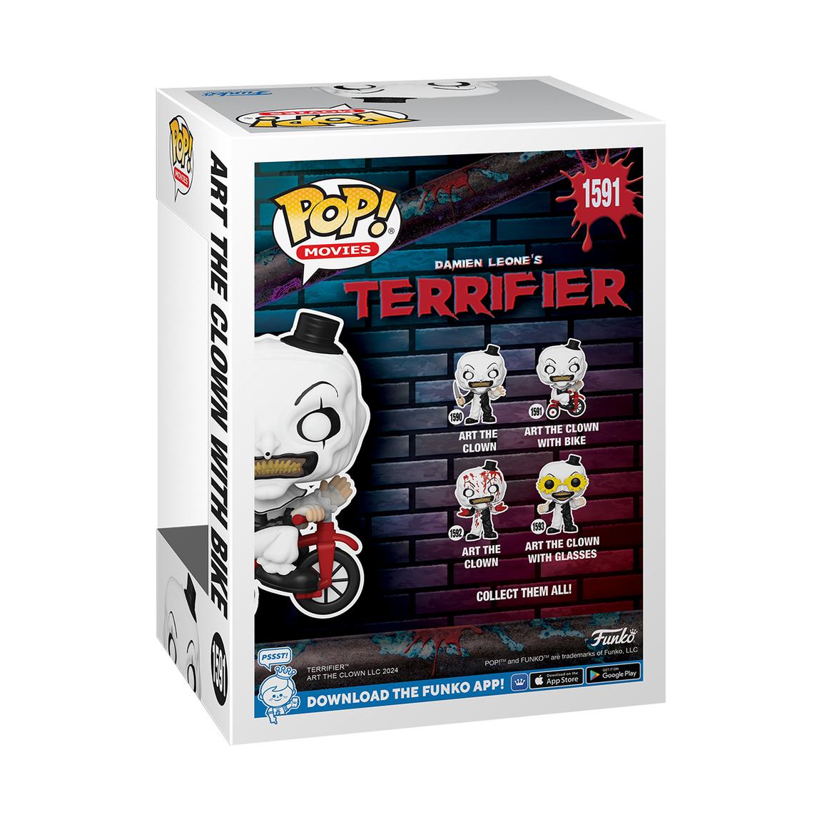 Damien Leon's Terrifier Art the Clown (with Bike) # 1591 Funko Pop