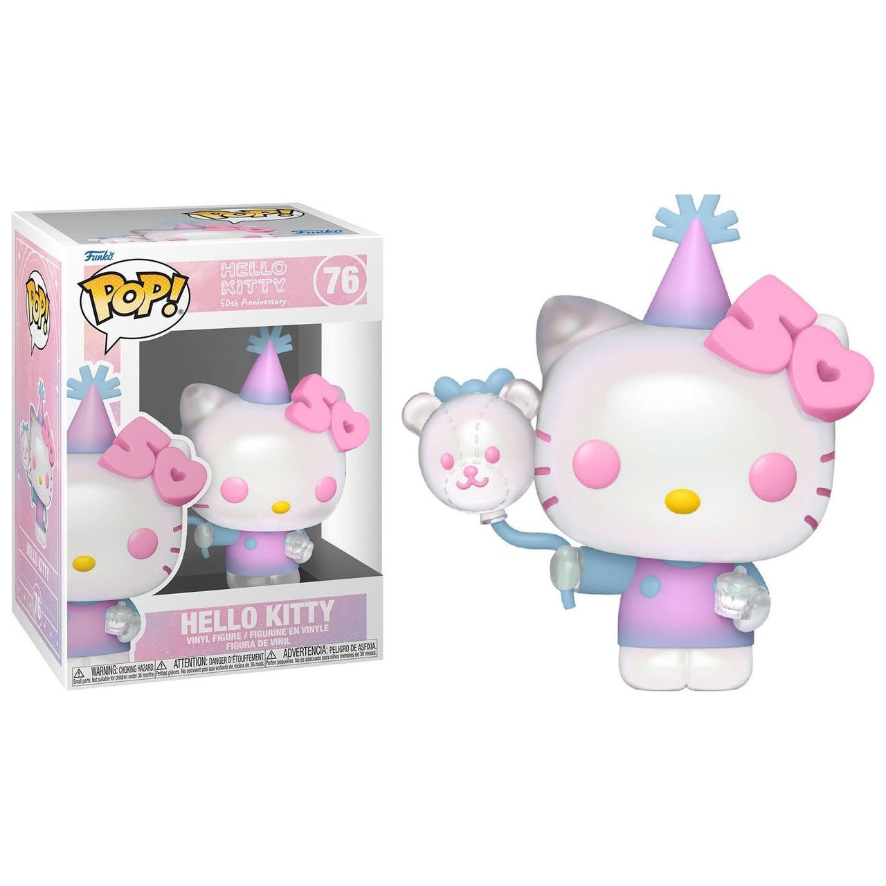 Funko Pop! Sanrio: Hello Kitty 50th Anniversary # 76 Hello Kitty w Balloons