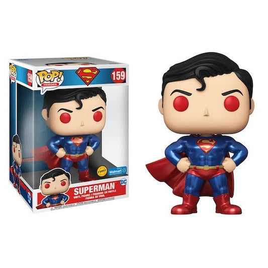 Pop! Heroes Superman 10” Jumbo Chase Metallic Walmart Exclusive # 159