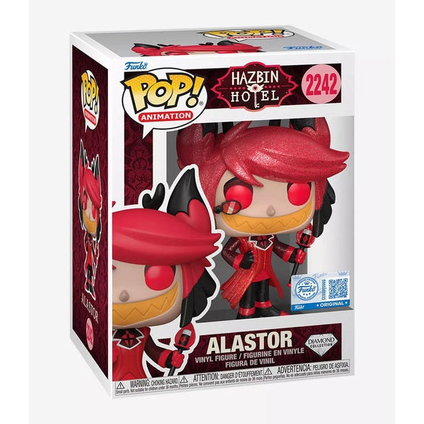 Funko Pop! Animation: Hazbin Hotel - Alastor (Diamond) Edition # 2242 With Protector