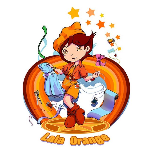 Lala Orange Rainbow Brite Fan Art (Select Size)