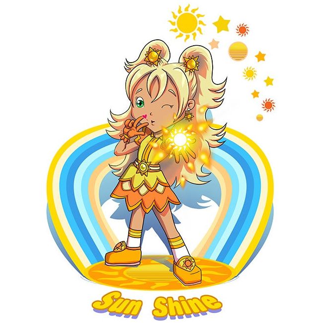 Sun Shine Rainbow Brite Fan Art (Select Size)