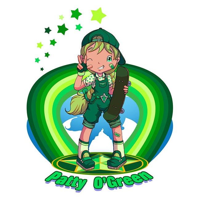 Patty O'Green Rainbow Brite Fan Art (Select Size)