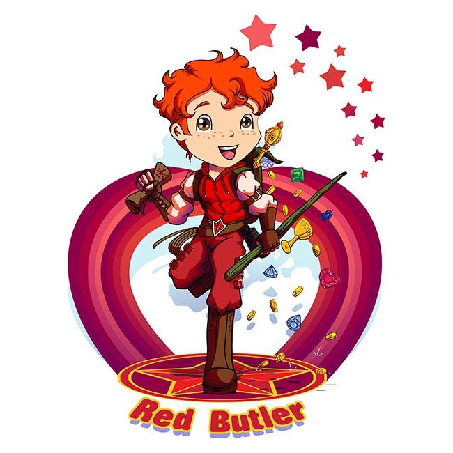 Red Butler Rainbow Brite Fan Art (Select Size)