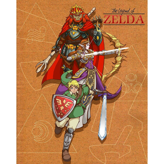 Legend of Zelda Holders of the Triforce Fan Art (Select Size)