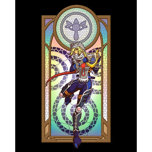 Legend of Zelda Sheik Sage of Time Fan Art (Select Size)