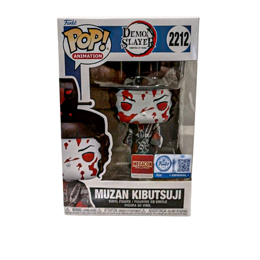Funko Pop! Animation: Demon Slayer - Muzan Kibutsuji (Bloody) Convention Exclusive #2212 With Protector