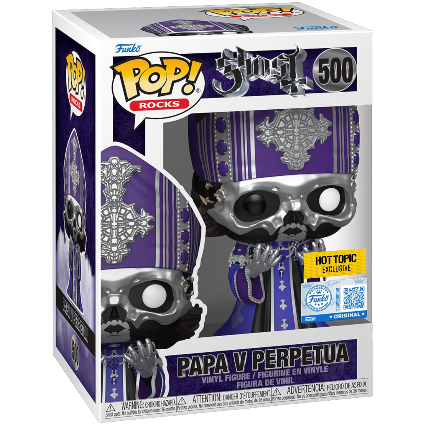 Funko Pop! Rocks: Ghost – Papa V Perpetua Exclusive #500 With Protector