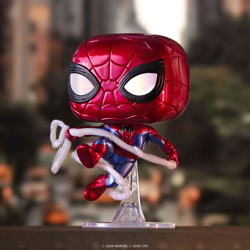 Funko Pop! Marvel: Spider-Man Brand New Day Metallic Exclusive #1590 With Protector
