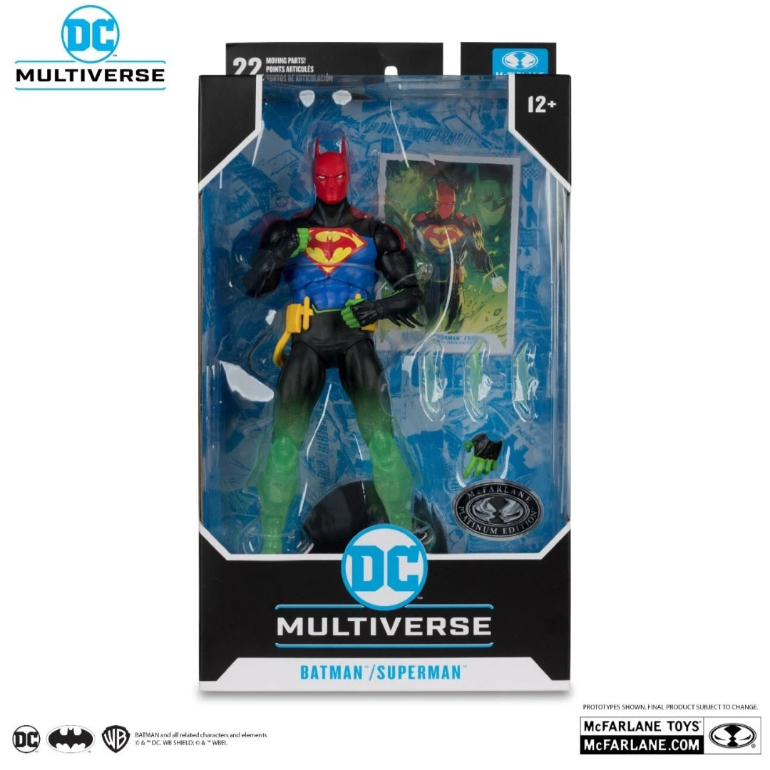 DC Multiverse – Batman / Superman Fusion (World’s Finest) 7” Action Figure – Platinum Edition