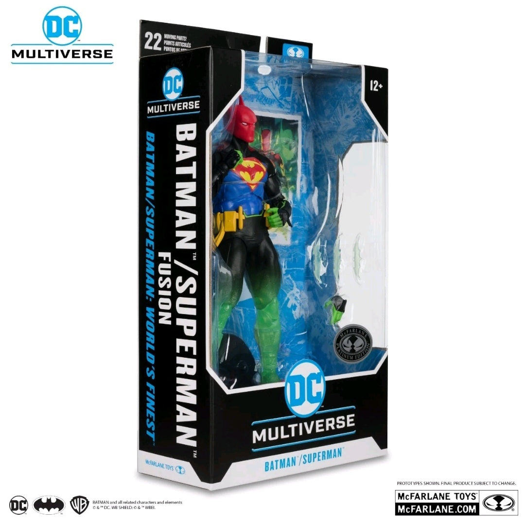 DC Multiverse – Batman / Superman Fusion (World’s Finest) 7” Action Figure – Platinum Edition