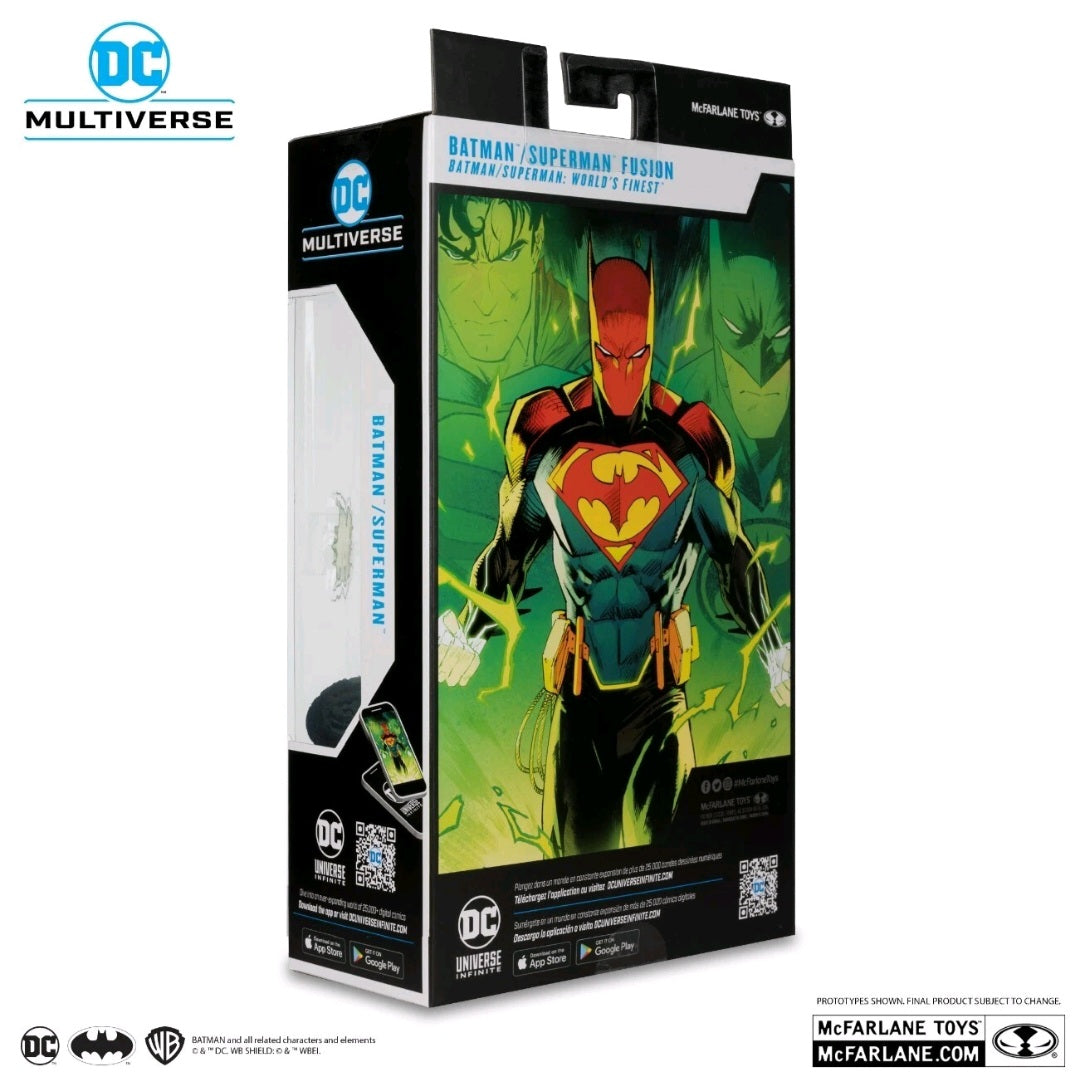 DC Multiverse – Batman / Superman Fusion (World’s Finest) 7” Action Figure – Platinum Edition