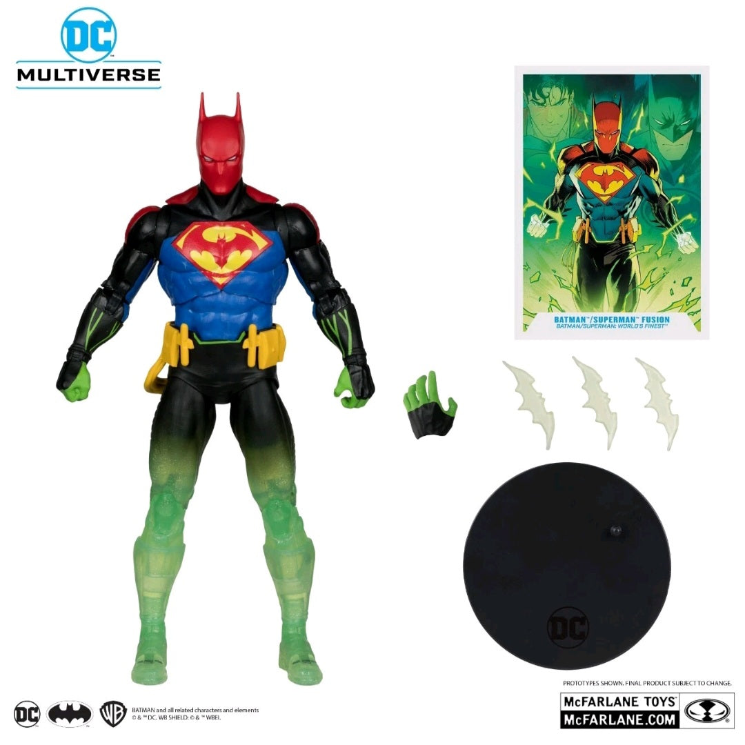 DC Multiverse – Batman / Superman Fusion (World’s Finest) 7” Action Figure – Platinum Edition
