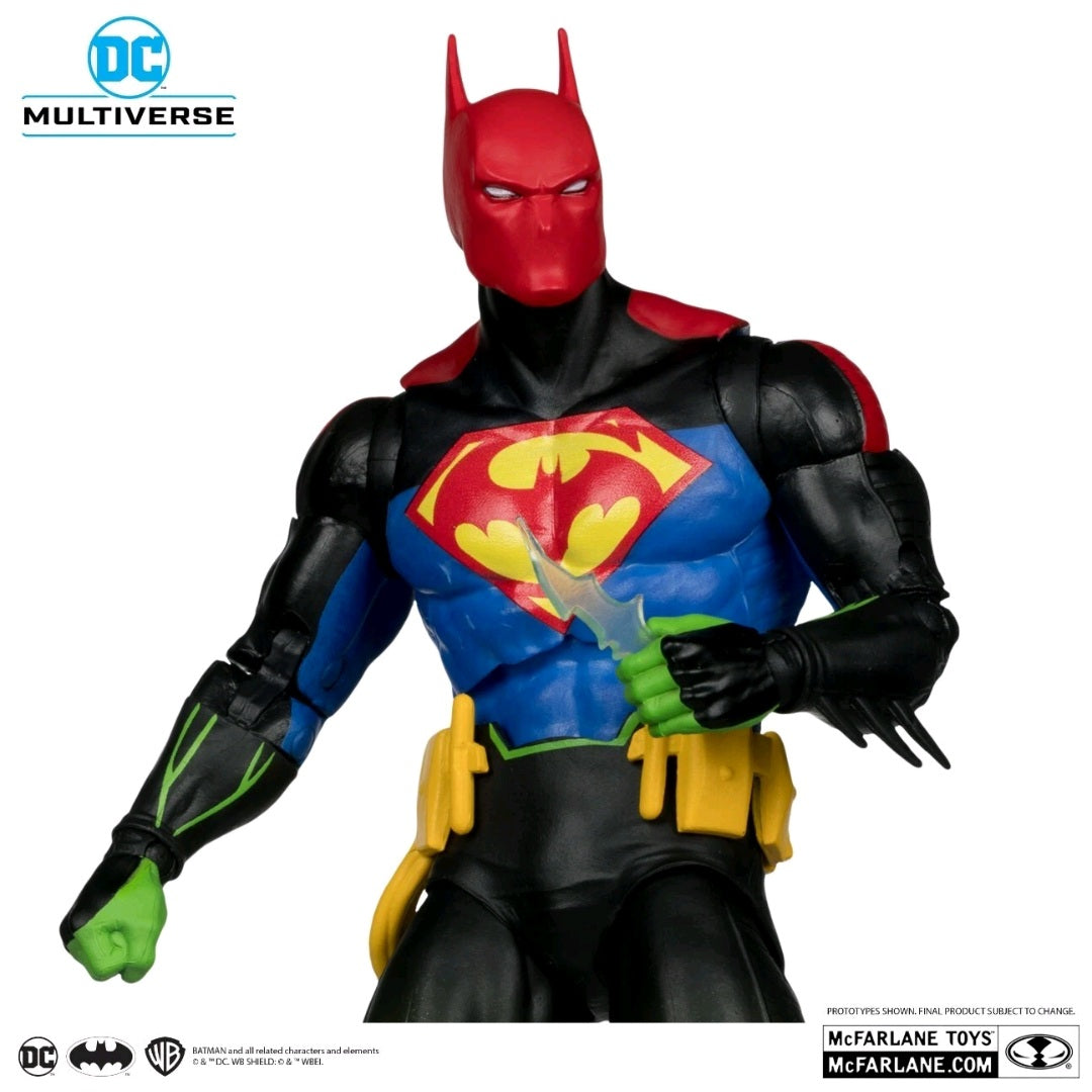 DC Multiverse – Batman / Superman Fusion (World’s Finest) 7” Action Figure – Platinum Edition