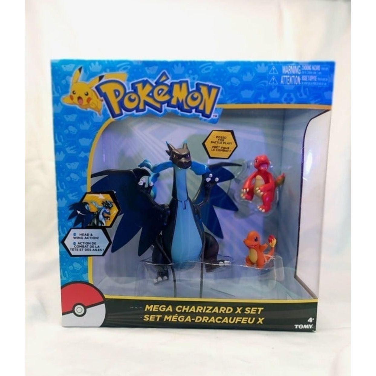 Pokemon Mega Charizard X Exclusive Figure 3-Pack Set Charmander & Charmeleon