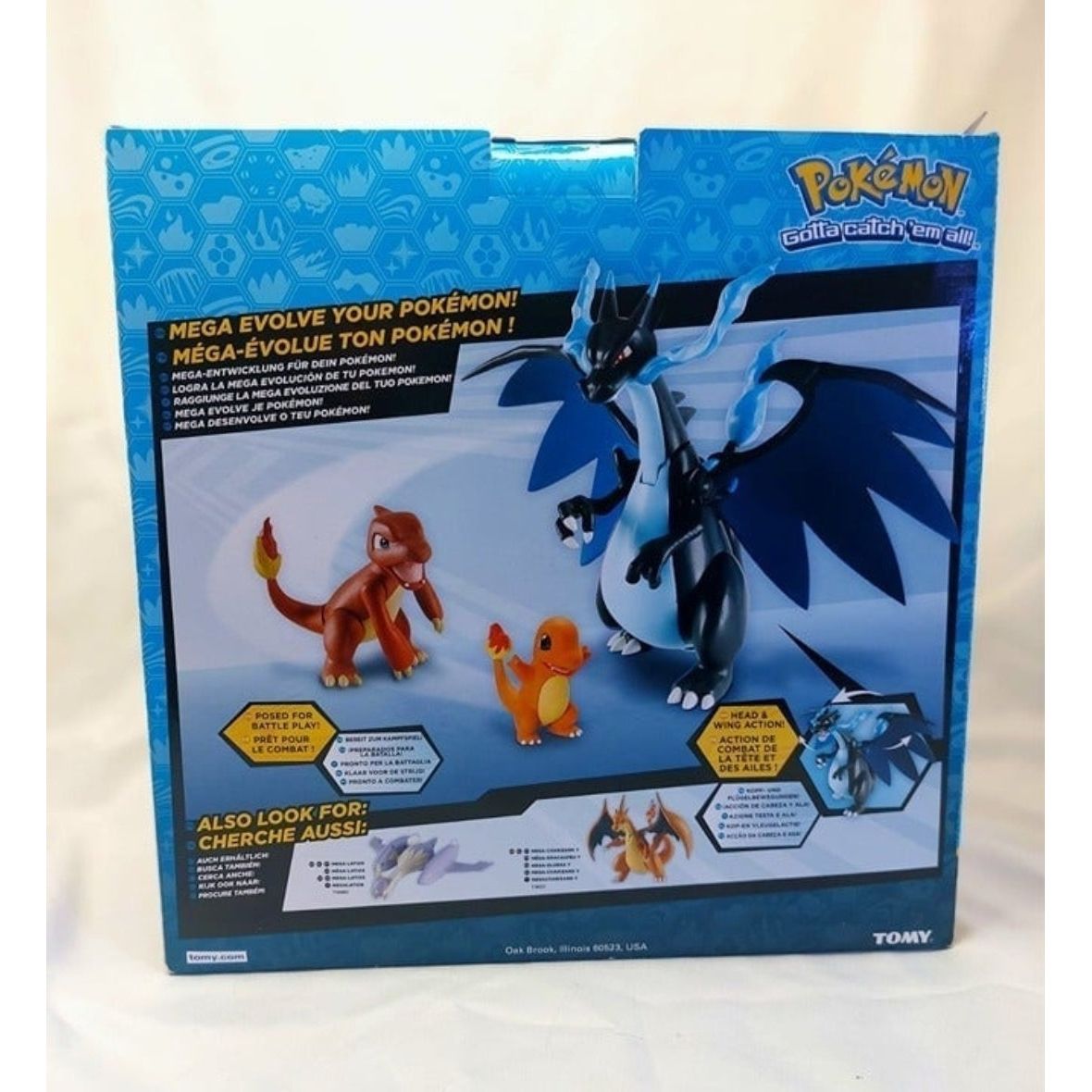 Pokemon Mega Charizard X Exclusive Figure 3-Pack Set Charmander & Charmeleon