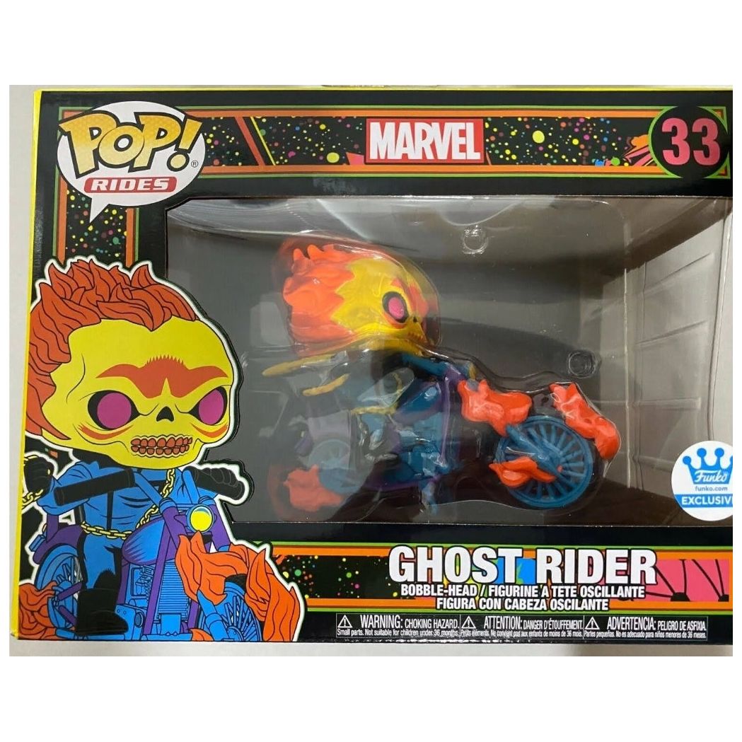 Marvel Funko Shop Exclusive - Ghost Rider # 33 Black Light Funko Pop