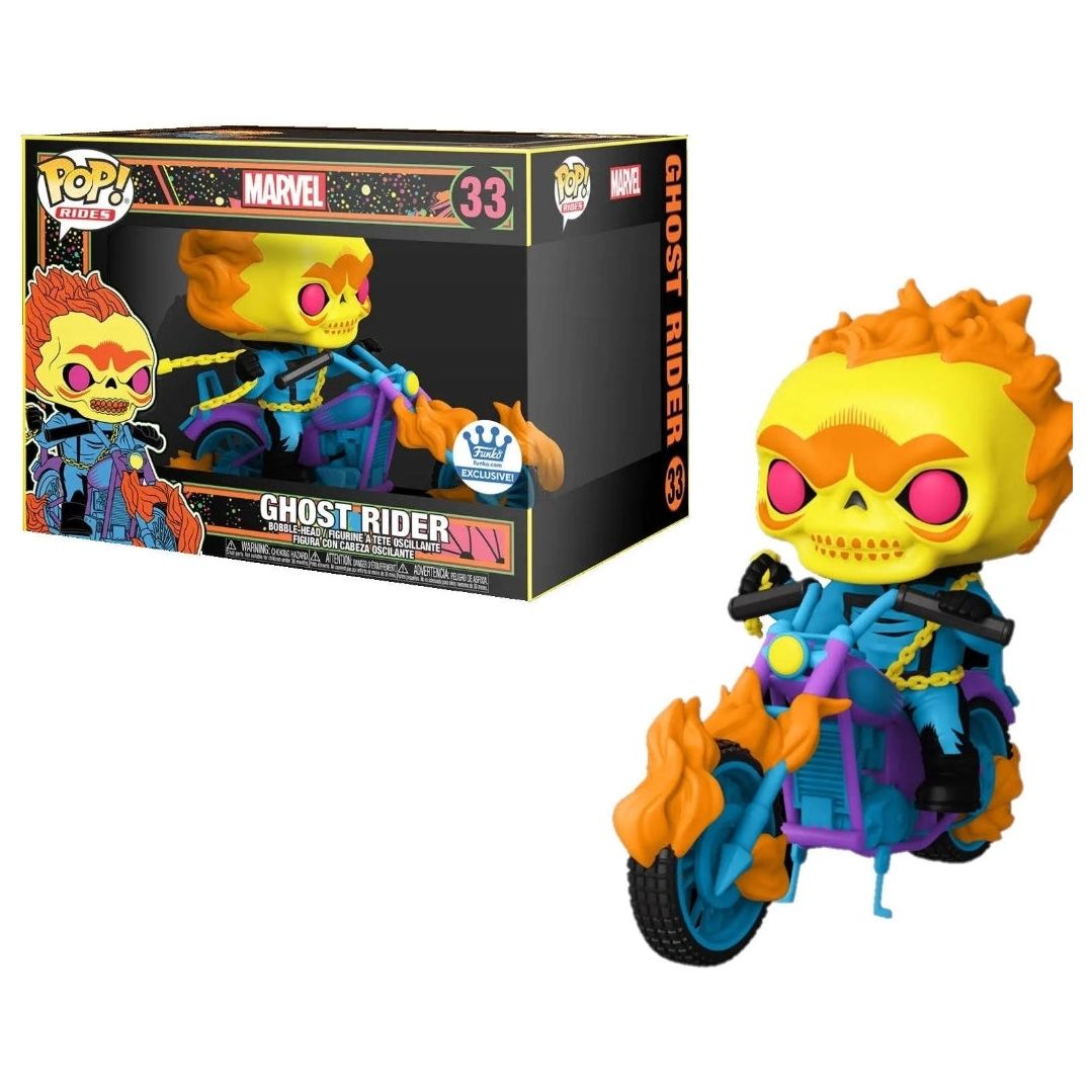 Marvel Funko Shop Exclusive - Ghost Rider # 33 Black Light Funko Pop