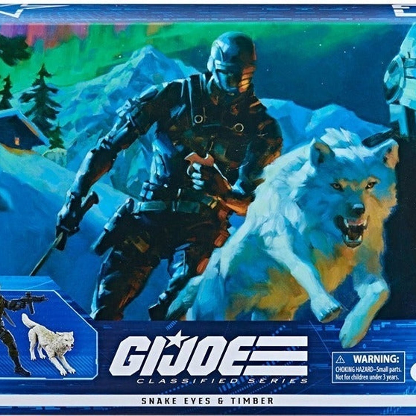 G.I. Joe Classified Snake Eyes and Timber Figures