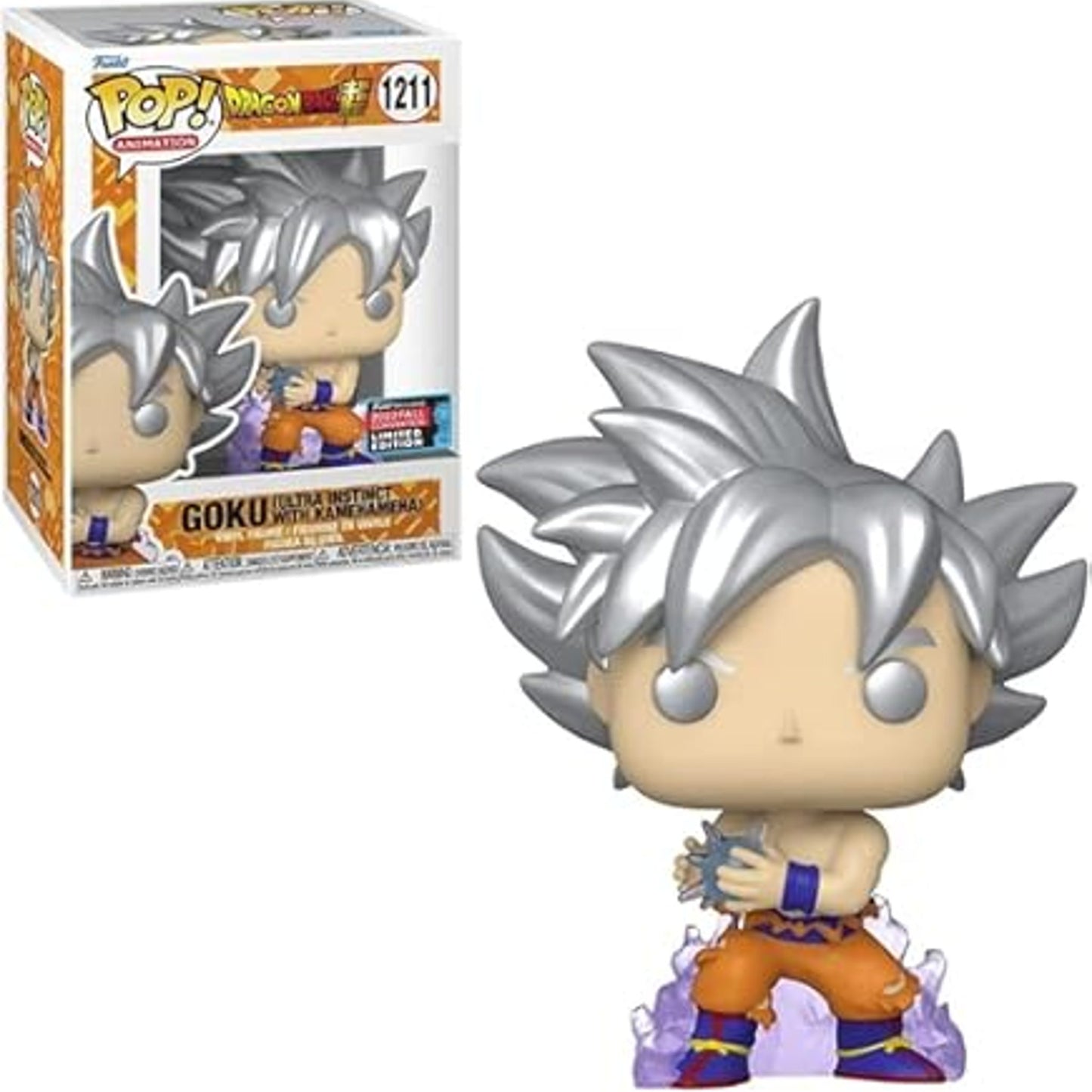 Funko Pop! Animation: DBS – Goku Ultra Instinct w Kamehameha LE #1211 W Protector