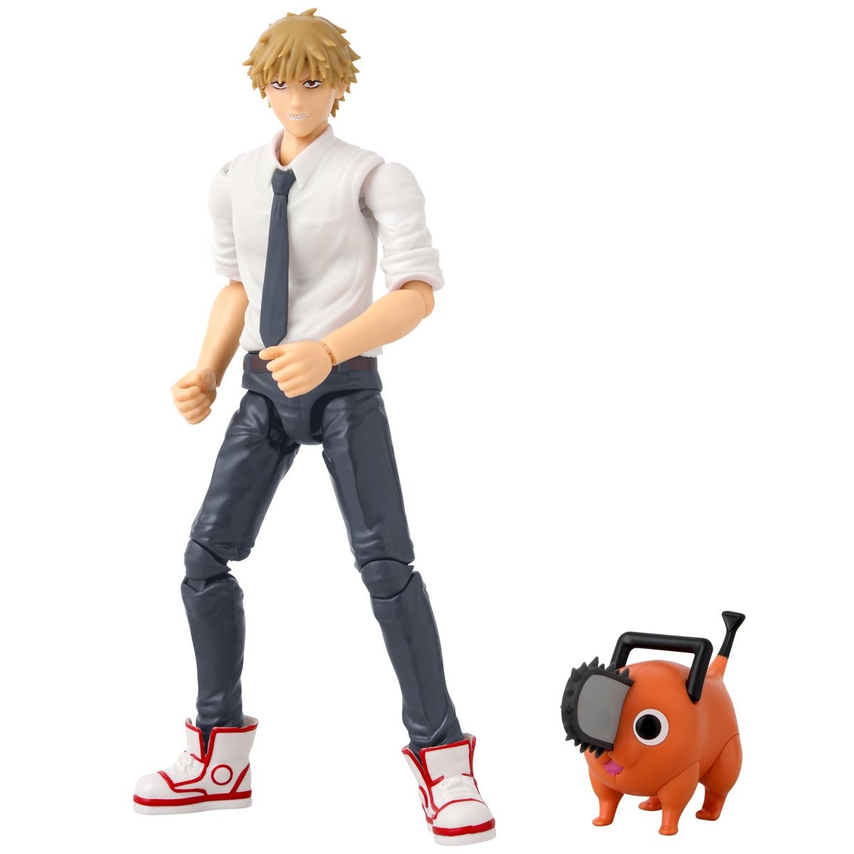 Bandai Anime Heroes Chainsaw Man Denji & Pochita Figure 6.5"