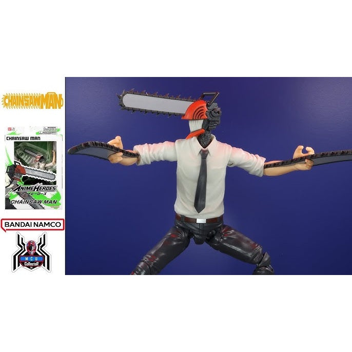Bandai Anime Heroes Chainsaw Man Denji & Pochita Figure 6.5"
