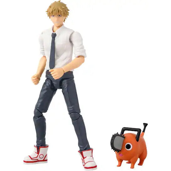 Bandai Anime Heroes Chainsaw Man Denji & Pochita Figure 6.5"