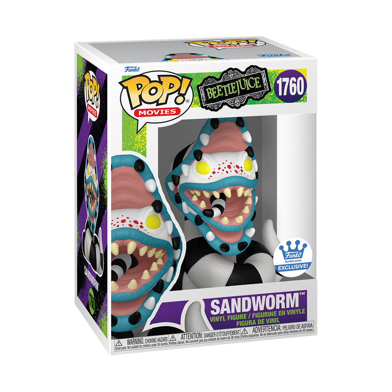 Beetlejuice - Sandworm Funko Exclusive #1760 With Protector