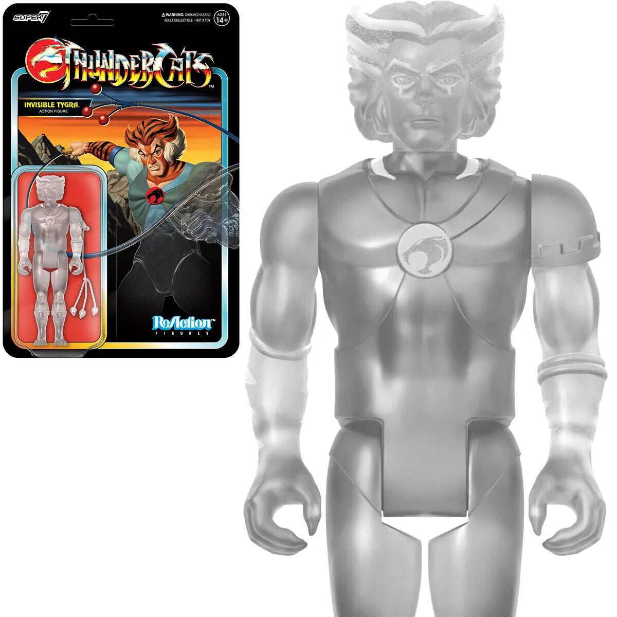 Super7 ThunderCats Invisible Tygra 3.75" ReAction Figure