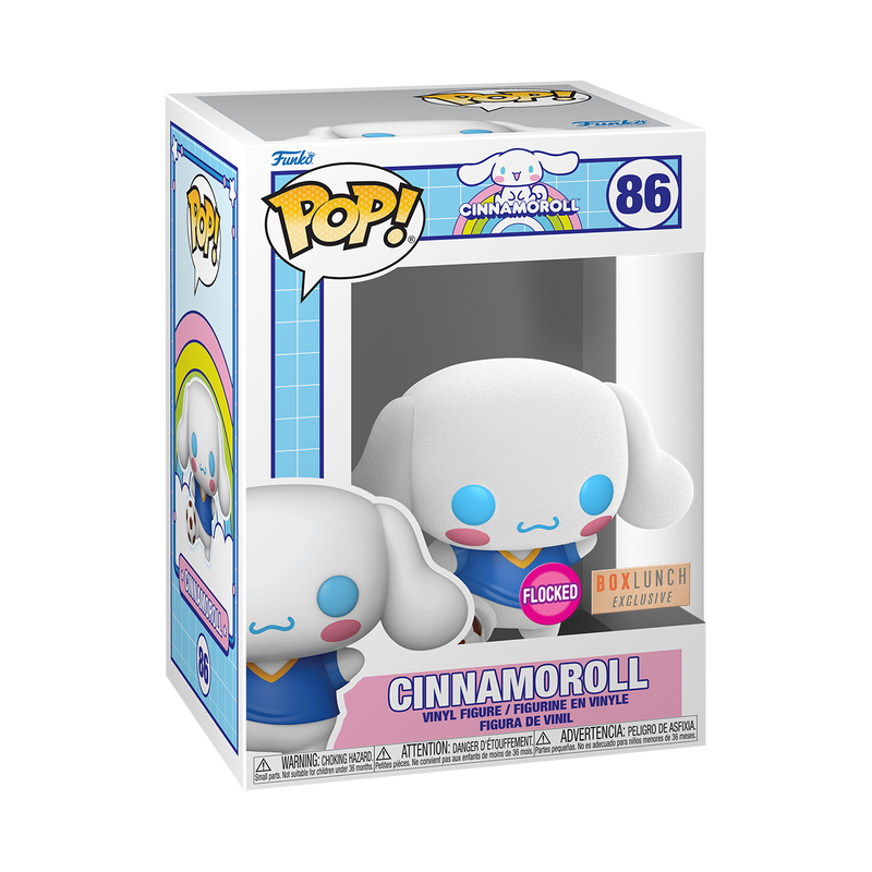 Cinnamoroll - Cinnamoroll #86 Flocked Box Lunch Exclusive Funko Pop! With Protector