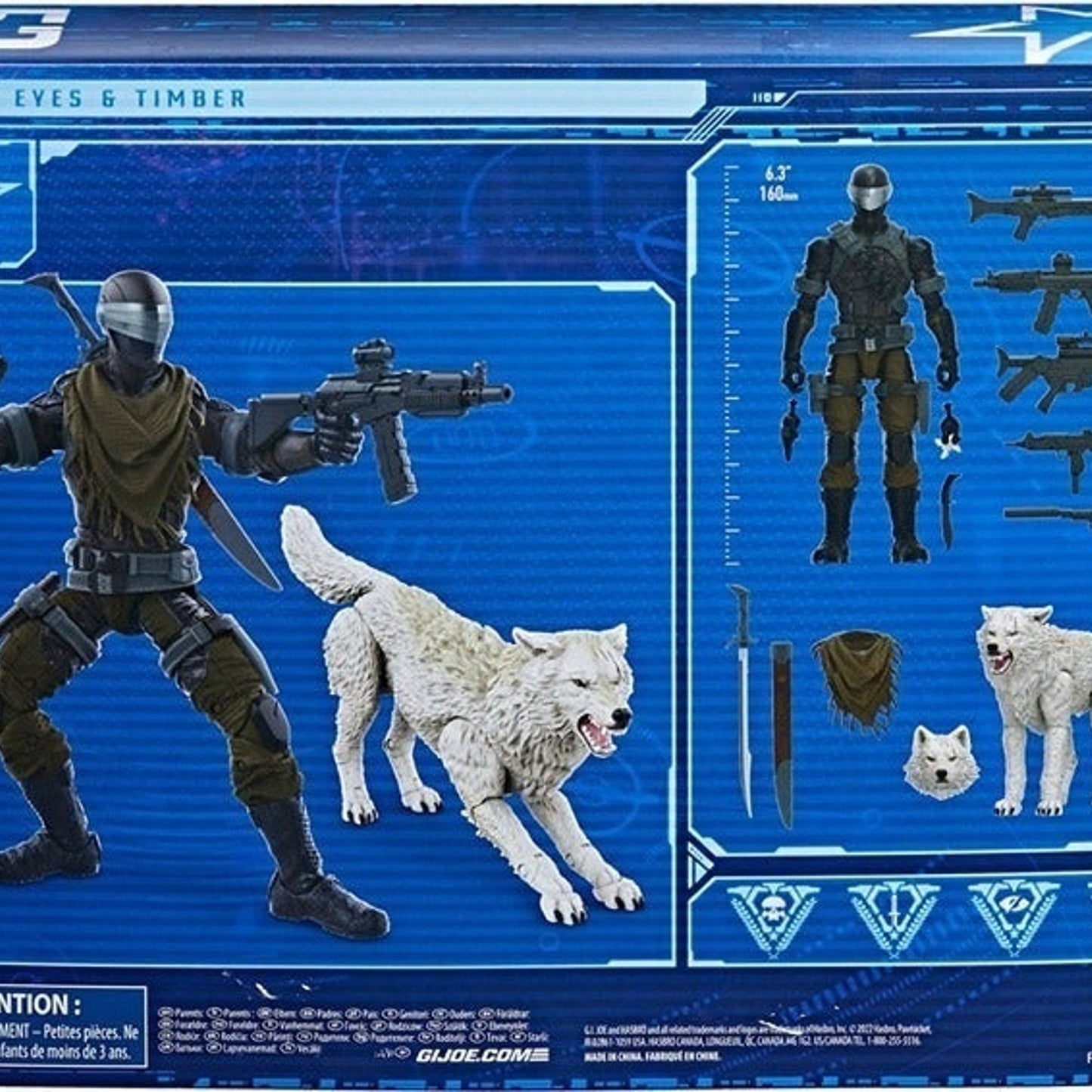 G.I. Joe Classified Snake Eyes and Timber Figures