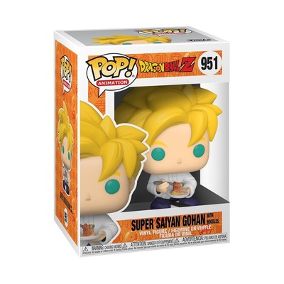 Funko Pop! Animation: Dragon Ball Z Super Saiyan Gohan with Noodles #951 With Protector
